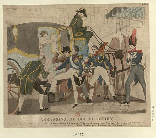 1820 - Assassinat du duc de Berry