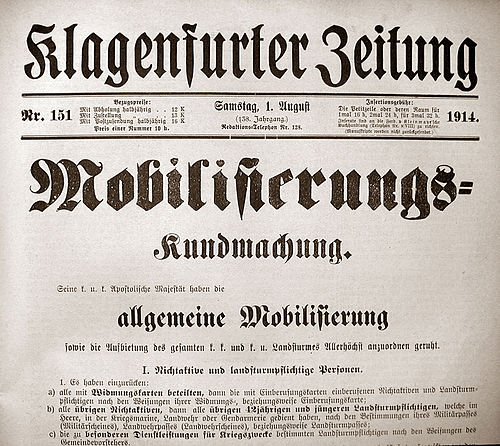 1914 - Mobilisation générale