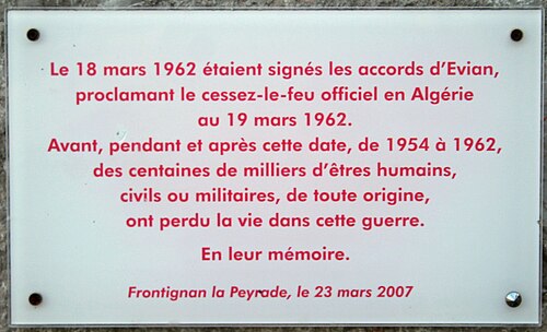 18 mars 1962 - Accords d'Évian
