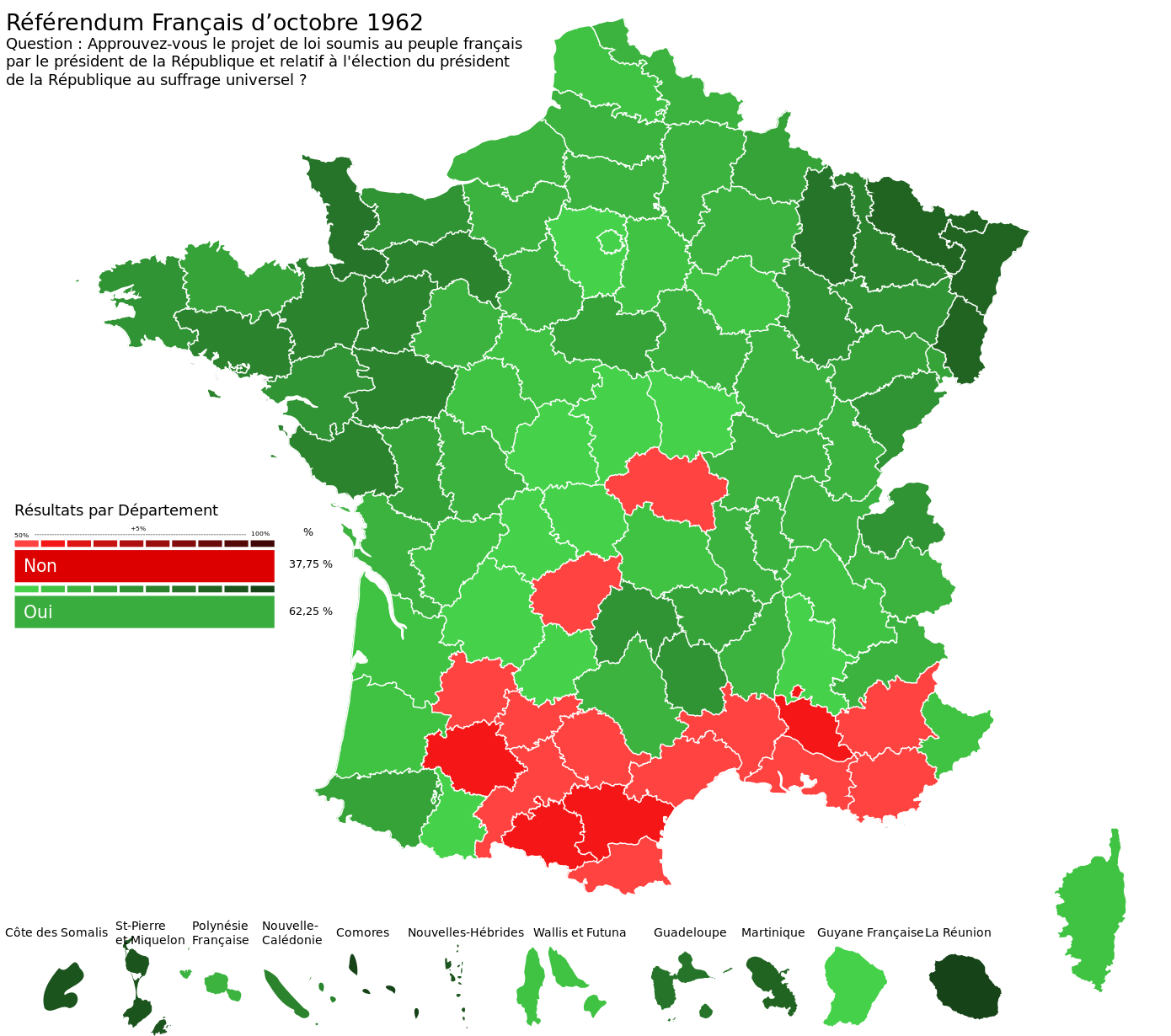 28 oct. 1962 - Élection du Président au suffrage universel