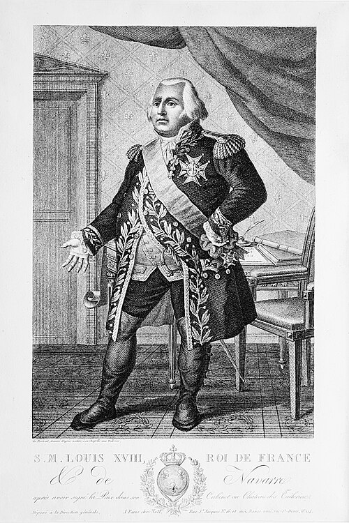 6 avr. 1814 - Louis XVIII - Règne (1814-1824)