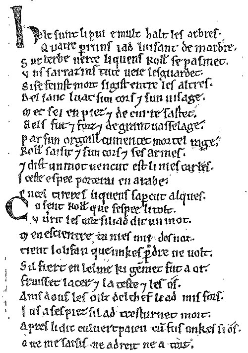 1100 - Chanson de Roland