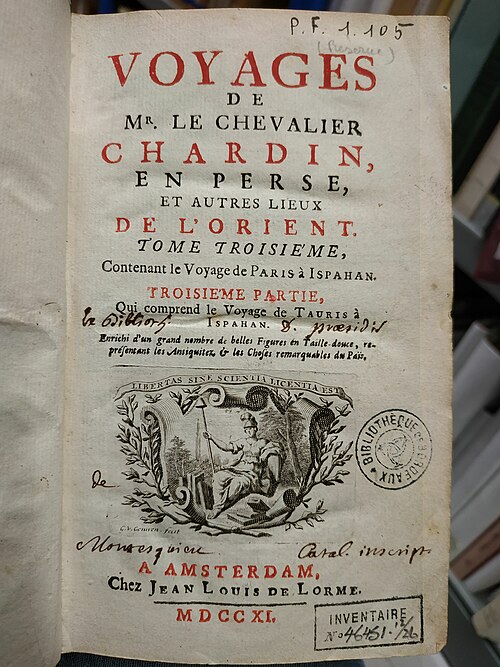 1721 - Montesquieu - Lettres persanes