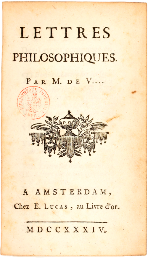 1734 - Voltaire - Lettres philosophiques