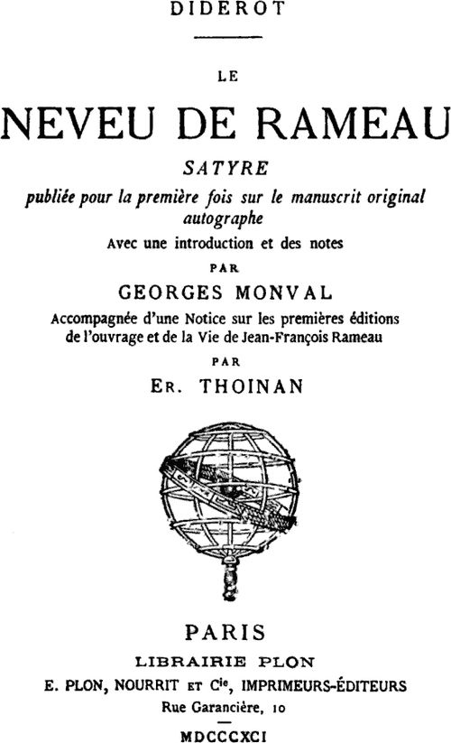 1762 - Diderot - Neveu de Rameau