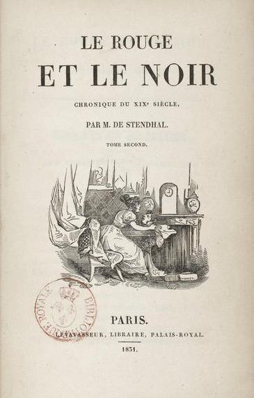 1830 - Stendhal - Rouge et le Noir