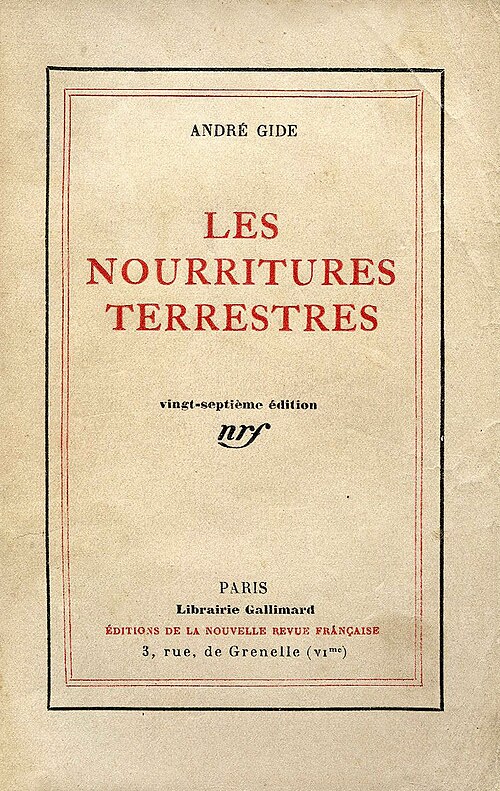 1897 - Gide - Nourritures terrestres