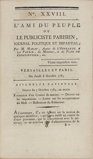 20 avr. 1792 - Déclaration de guerre de la France au roi de Bohême et de Hongrie