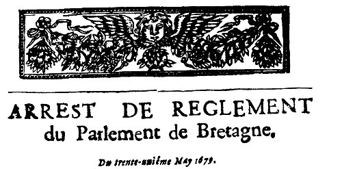 3 fév. 1790 - Dissolution du Parlement de Bretagne