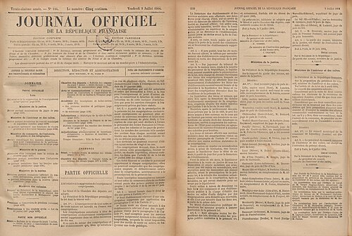 7 juil. 1904 - Loi du 7 juillet 1904