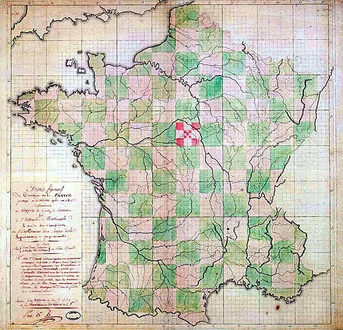 8 jan. 1790 - Décret de la division de la France en départements